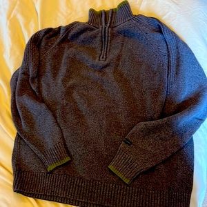 Columbia XL men’s 1/4 zip sweater grey